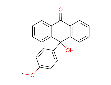 Molecular Structure of 57028-32-7 (10-hydroxy-10-(4-methoxyphenyl)anthracen-9-one)