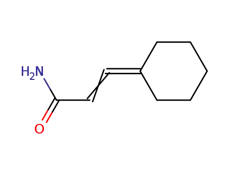 Molecular Structure of 72001-23-1 (2-Propenamide, 3-cyclohexylidene- (9CI))