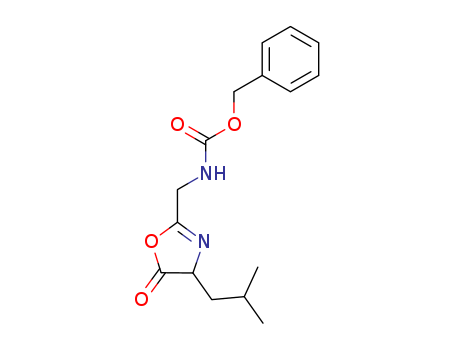 Carbamic acid,  [[4,5-dihydro-4-(2-methylpropyl)-5-oxo-2-oxazolyl]methyl]-, phenylmethyl  ester