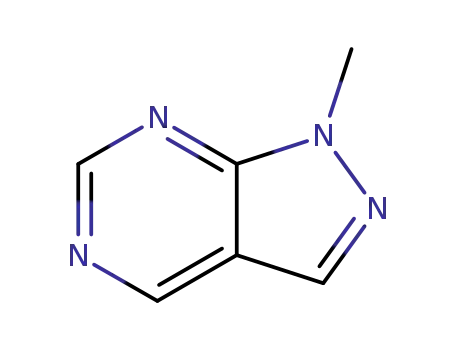 Molecular Structure of 6288-86-4 (1H-Pyrazolo[3,4-d]pyrimidine, 1-methyl- (6CI,8CI,9CI))