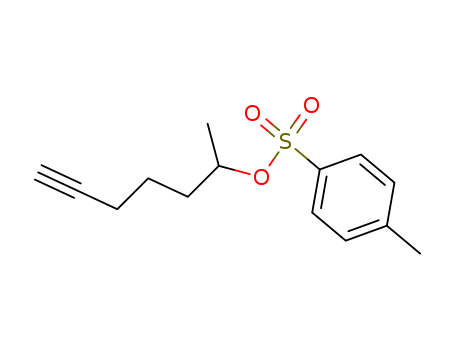 Molecular Structure of 10489-30-2 (6-Heptyn-2-ol, 4-methylbenzenesulfonate)