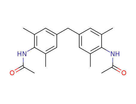 Molecular Structure of 125709-83-3 (4,4'-methylenebis-(N-acetyl-2,6-dimethylbenzenamine))