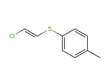 Molecular Structure of 57991-93-2 (Benzene, 1-[(2-chloroethenyl)thio]-4-methyl-, (E)-)