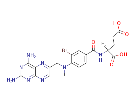 (2S)-2-[[3-bromo-4-[(2,4-diaminopteridin-6-yl)methyl-methyl-amino]benzoyl]amino]pentanedioic acid cas  13082-83-2