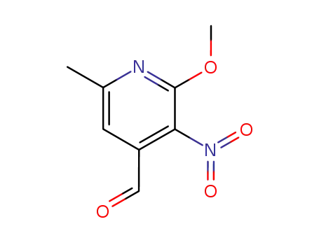 Molecular Structure of 221349-79-7 (2-METHOXY-6-METHYL-3-NITROPYRIDINE-4-CARBOXALDEHYDE)