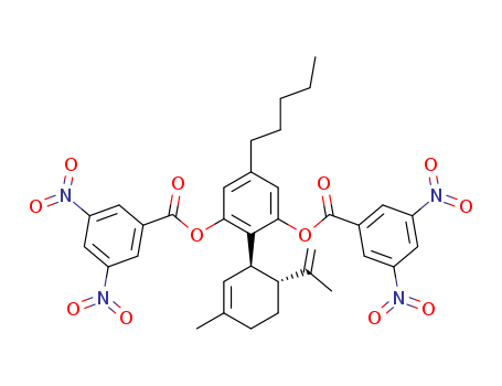 1,3-Benzenediol,2-[3-methyl-6-(1-methylethenyl)-2-cyclohexen-1-yl]-5-pentyl-,1,3-bis(3,5-dinitrobenzoate) cas  2969-20-2
