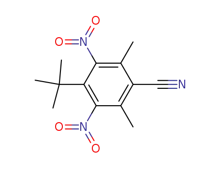 Molecular Structure of 58280-58-3 (Benzonitrile, 4-(1,1-dimethylethyl)-2,6-dimethyl-3,5-dinitro-)