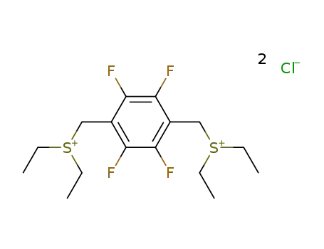 2,3,5,6-tetrafluoro-1,4-xylene-α,α'bis(diethylsulphonium chloride)