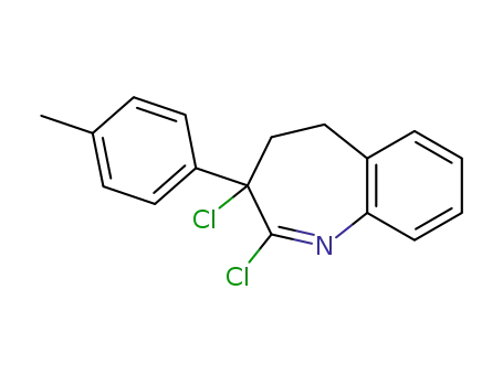 Molecular Structure of 111028-72-9 (3H-1-Benzazepine, 2,3-dichloro-4,5-dihydro-3-(4-methylphenyl)-)