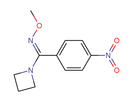 Molecular Structure of 142701-85-7 (Azetidin-1-yl-(4-nitro-phenyl)-methanone O-methyl-oxime)