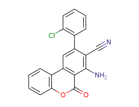 3-amino-4-cyano-5-(m-chlorophenyl)benzo<c>coumarin