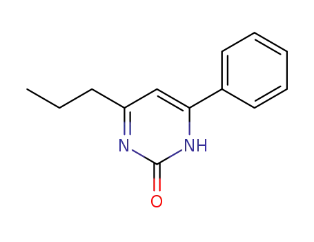 Molecular Structure of 90015-79-5 (2(1H)-Pyrimidinone, 4-phenyl-6-propyl-)