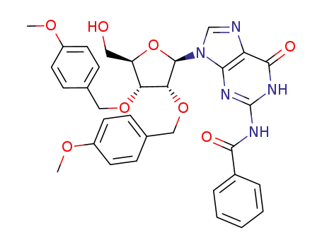 2',3'-O-di(4-methoxybenzyl)-N<sup>2</sup>-benzoylguanosine