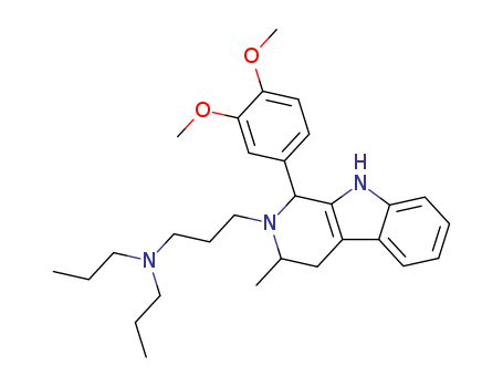 106288-03-3,3-[1-(3,4-dimethoxyphenyl)-3-methyl-1,3,4,9-tetrahydro-2H-beta-carbolin-2-yl]-N,N-dipropylpropan-1-amine,