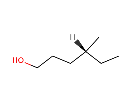 Molecular Structure of 53353-04-1 (1-Hexanol, 4-methyl-, (4R)-)