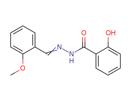 Molecular Structure of 18176-35-7 (Benzoic acid,2-hydroxy-, 2-[(2-methoxyphenyl)methylene]hydrazide)