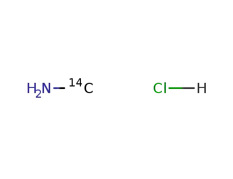 Molecular Structure of 34460-70-3 (METHYLAMINE HYDROCHLORIDE, [14C])