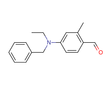 2-methyl-4-(N-ethyl-N-benzyl)-aminobenzoaldehyde