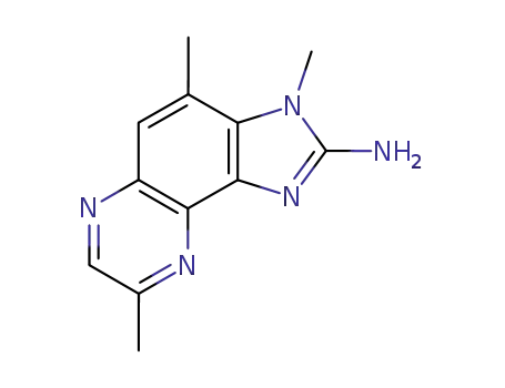 Molecular Structure of 95896-78-9 (2-AMINO-3,4,8-TRIMETHYL-3H-IMIDAZO[4,5-F]QUINOXALINE)