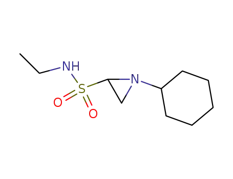 Molecular Structure of 87975-56-2 (2-Aziridinesulfonamide, 1-cyclohexyl-N-ethyl-)