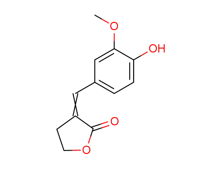 Molecular Structure of 5431-89-0 (3-(4-hydroxy-3-methoxybenzylidene)dihydrofuran-2(3H)-one)