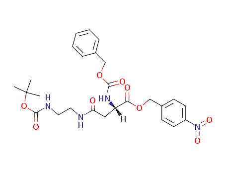 N<sup>2</sup>-benzyloxycarbonyl-N<sup>4</sup>-(2-tert-butoxycarbonylaminoethyl)-L-asparagine p-nitrobenzyl ester
