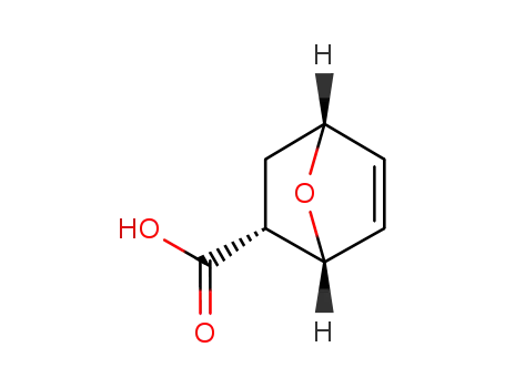 Molecular Structure of 38263-46-6 (7-Oxabicyclo[2.2.1]hept-5-ene-2-carboxylic acid, (1R,2S,4R)-rel-)
