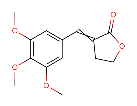 Molecular Structure of 1530-58-1 (3-(3,4,5-trimethoxybenzylidene)dihydrofuran-2(3H)-one)