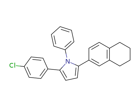 91307-02-7,2-(4-chlorophenyl)-1-phenyl-5-(5,6,7,8-tetrahydronaphthalen-2-yl)-1H-pyrrole,