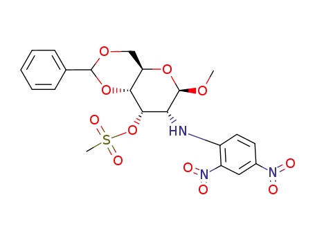Methyl-4,6-O-benzyliden-2-desoxy-2-(2,4-dinitroanilino)-3-O-methylsulfonyl-β-D-allopyranosid