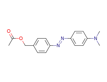 Molecular Structure of 78914-75-7 (4-((4-(Dimethylamino)phenyl)azo)benzenemethanol, acetate ester)