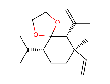 1,1-Ethylenedioxy-6β-isopropyl-2β-isopropenyl-3β-methyl-3α-vinylcyclohexane