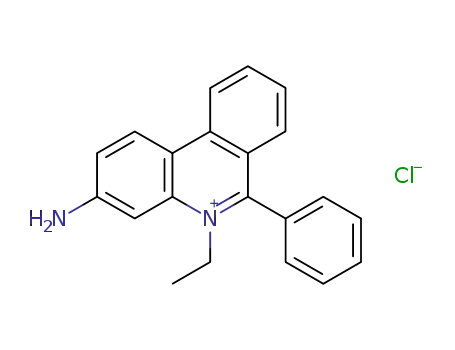 Molecular Structure of 74920-69-7 (3-amino-5-ethyl-6-phenylphenanthridinium)