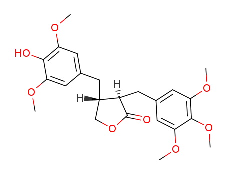 2(3H)-Furanone,dihydro-4-[(4-hydroxy-3,5-dimethoxyphenyl)methyl]-3-[(3,4,5-trimethoxyphenyl)methyl]-,(3R,4R)-