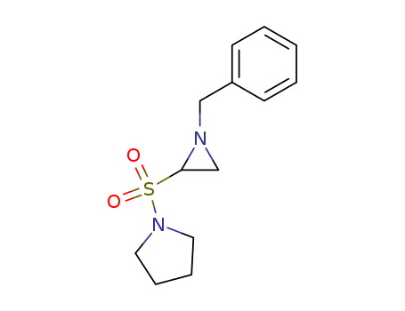 Pyrrolidine, 1-[[1-(phenylmethyl)-2-aziridinyl]sulfonyl]-