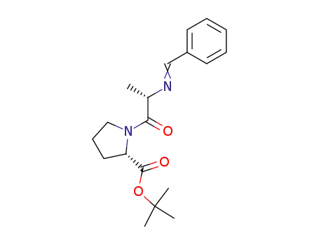 Molecular Structure of 90035-40-8 (L-Proline, 1-[N-(phenylmethylene)-L-alanyl]-, 1,1-dimethylethyl ester)