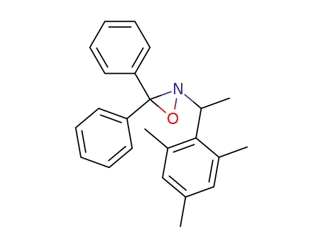Molecular Structure of 75326-12-4 (Oxaziridine, 3,3-diphenyl-2-[1-(2,4,6-trimethylphenyl)ethyl]-)