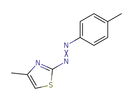 4-methyl-2-<2-(4-methylphenyl)azo>thiazole