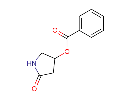 Molecular Structure of 80269-80-3 (2-Pyrrolidinone, 4-(benzoyloxy)-)