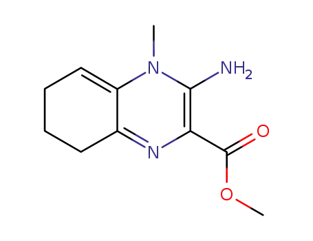 Molecular Structure of 61369-36-6 (methyl 3-amino-4-methyl-4,6,7,8-tetrahydroquinoxaline-2-carboxylate)