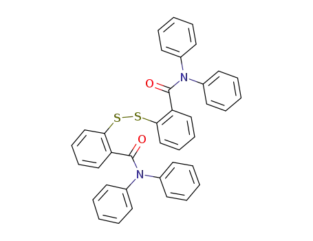 Molecular Structure of 78010-10-3 (Benzamide,2,2'-dithiobis[N,N-diphenyl- (9CI))