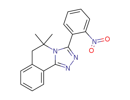 1,2,4-Triazolo[3,4-a]isoquinoline,
5,6-dihydro-5,5-dimethyl-3-(2-nitrophenyl)-