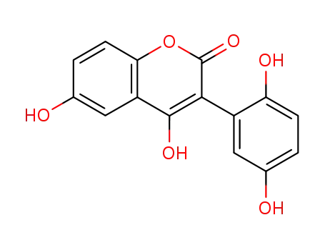 2H-1-Benzopyran-2-one, 3-(2,5-dihydroxyphenyl)-4,6-dihydroxy-