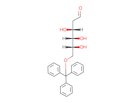 Molecular Structure of 84457-54-5 ((3R,4S,5R)-3,4,5-Trihydroxy-6-trityloxy-hexanal)