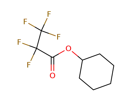 Molecular Structure of 24262-73-5 (Pentafluoropropionic acid cyclohexyl ester)