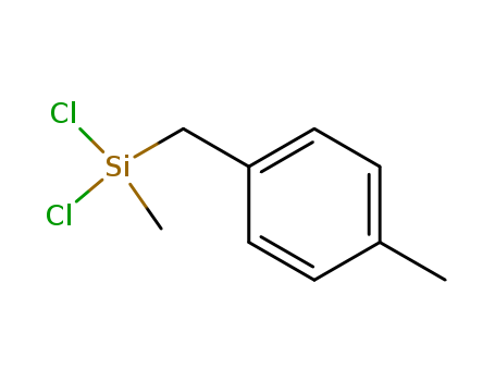 Molecular Structure of 17878-35-2 (Silane, dichloromethyl[(4-methylphenyl)methyl]-)