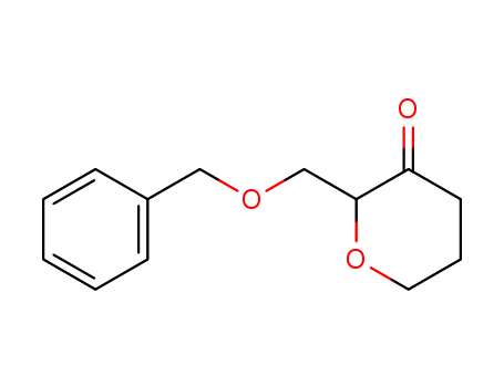 Molecular Structure of 107757-68-6 (2H-Pyran-3(4H)-one, dihydro-2-[(phenylmethoxy)methyl]-)