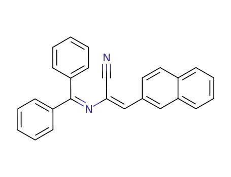Molecular Structure of 129409-82-1 (2-Propenenitrile, 2-[(diphenylmethylene)amino]-3-(2-naphthalenyl)-)