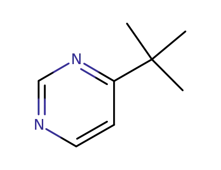 Molecular Structure of 3438-47-9 (Pyrimidine, 4-(1,1-dimethylethyl)- (9CI))