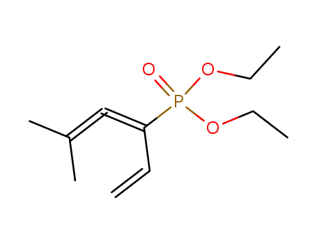 Molecular Structure of 17167-19-0 (Phosphonic acid, (1-ethenyl-3-methyl-1,2-butadienyl)-, diethyl ester)